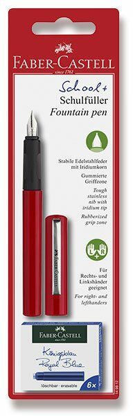 Levně Faber-Castell Bombičkové pero-červená + 6 ks bombiček