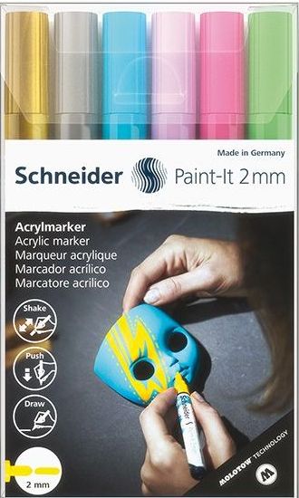 Levně Schneider Akrylový popisovač Paint-It 310, 6 barev-V2