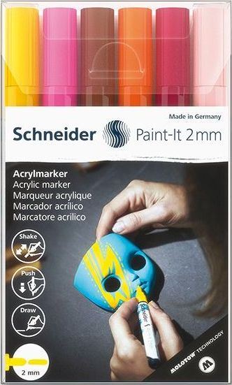 Levně Schneider Akrylový popisovač Paint-It 310, 6 barev-V3