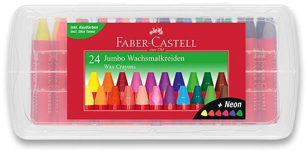 Levně Faber-Castell Voskovky trojhranné jumbo-24 barev