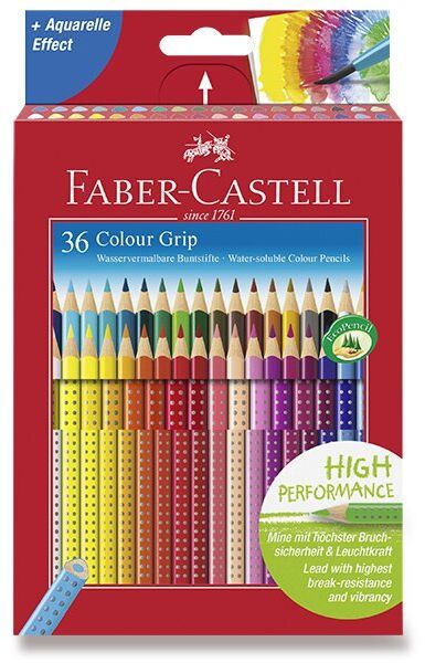 Levně Faber-Castell Pastelky Colour Grip 2001-36 barev