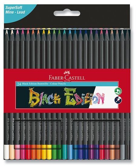 Levně Faber-Castell Pastelky Black Pencil-24 barev