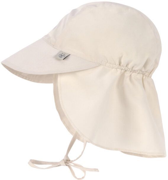 Levně Lassig Sun Protection Flap Hat milky 46-49