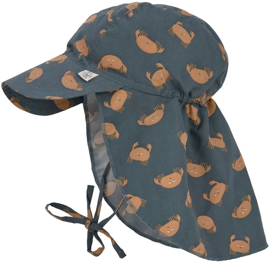 Levně Lassig Sun Protection Flap Hat crabs blue 46-49