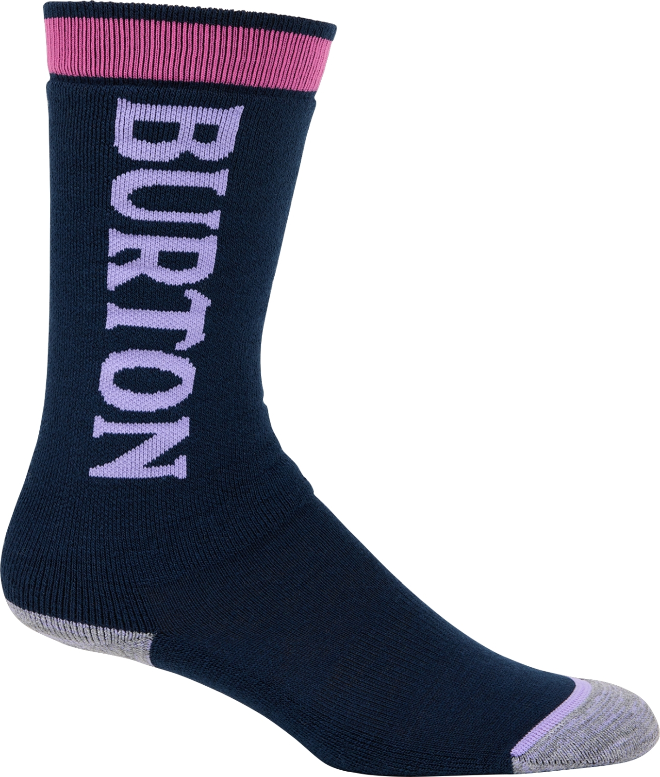 Burton Kids' Weekend Midweight Socks 2-Pack - fuchsia fusion 33-35