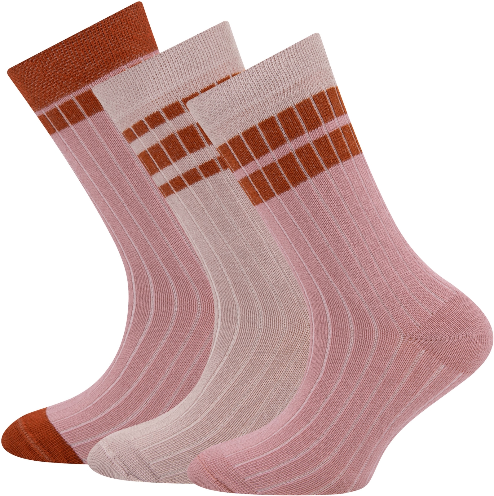 Ewers Socken 3er Pack Rippe/Ringel - 0001 35-38