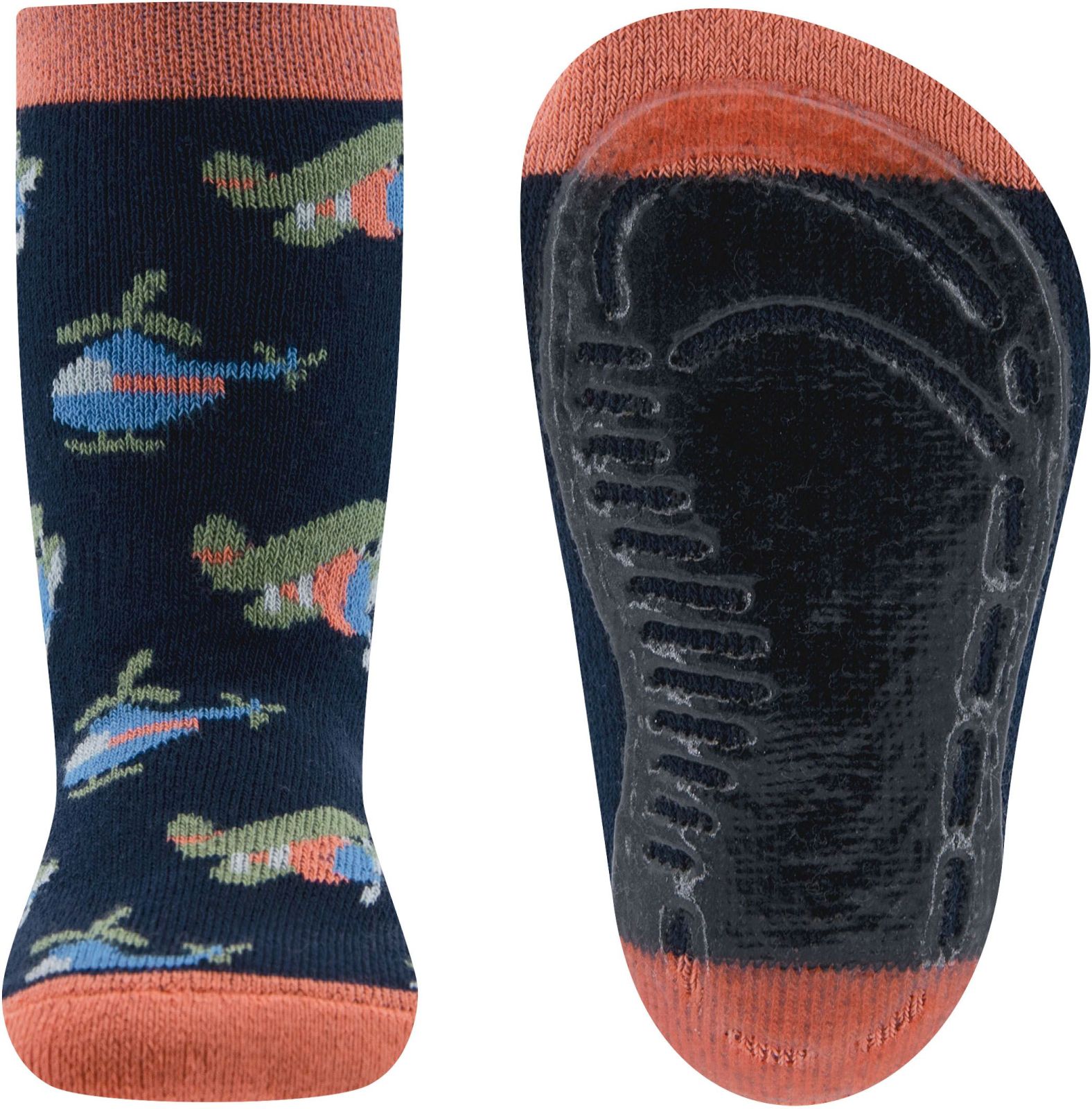 Ewers Stoppersocken SoftStep Flugzeuge - tinte 23-24