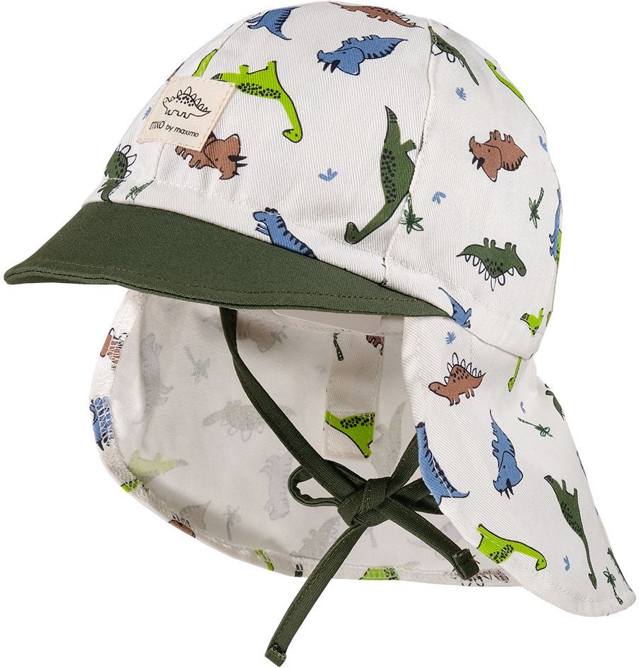 Levně Maimo Mini Boy-Cap Neck Protection - wollweiß/chive 47