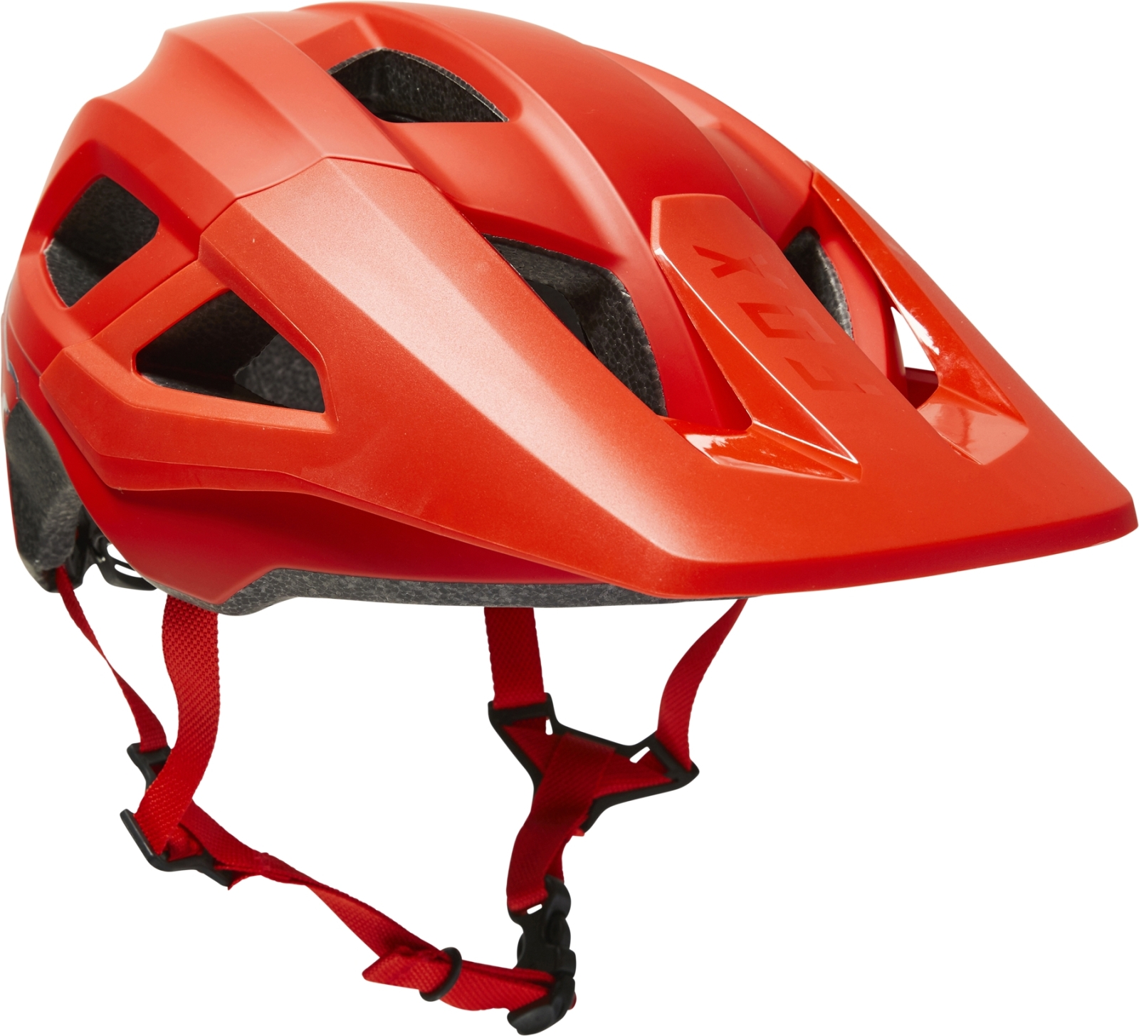 Levně FOX Youth Mainframe Helmet - fluo red 48-52