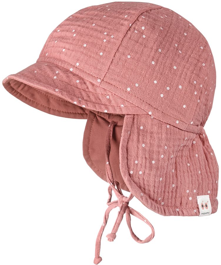 Levně Maimo Gots Baby-Hat With Visor - rust-weiß-punkte 41