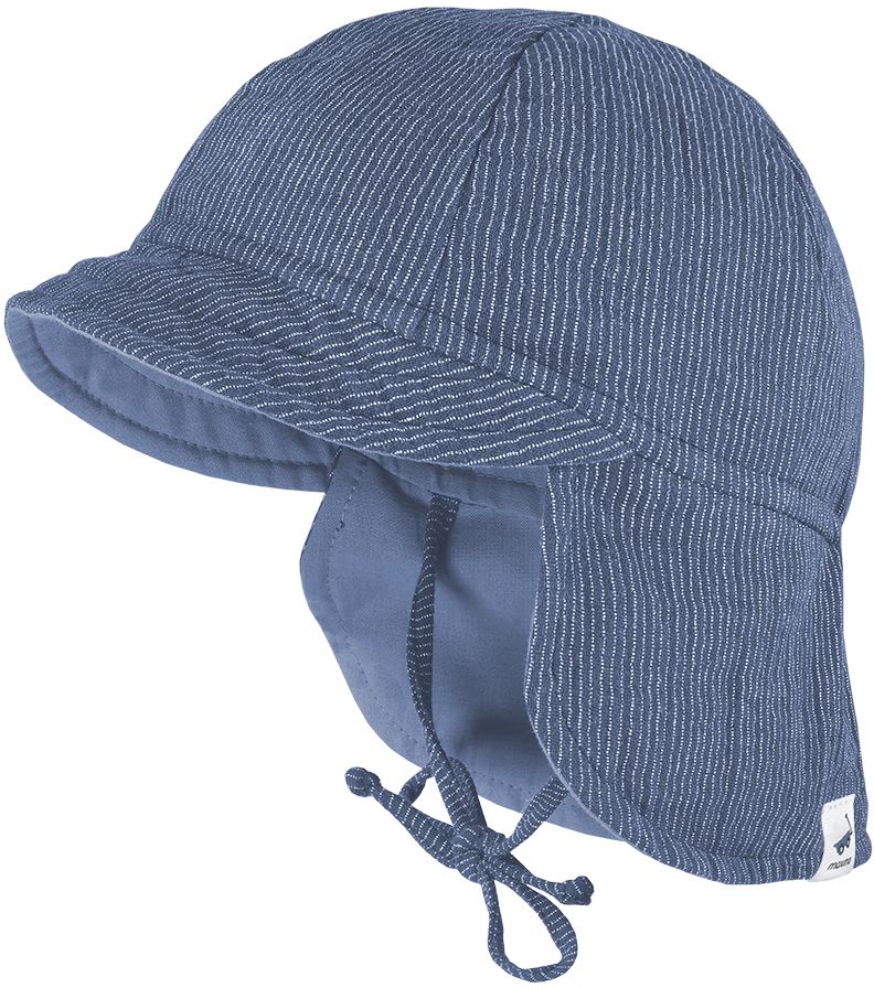 Levně Maimo Gots Baby-Hat With Visor - altindigo-weiß-streifen 39