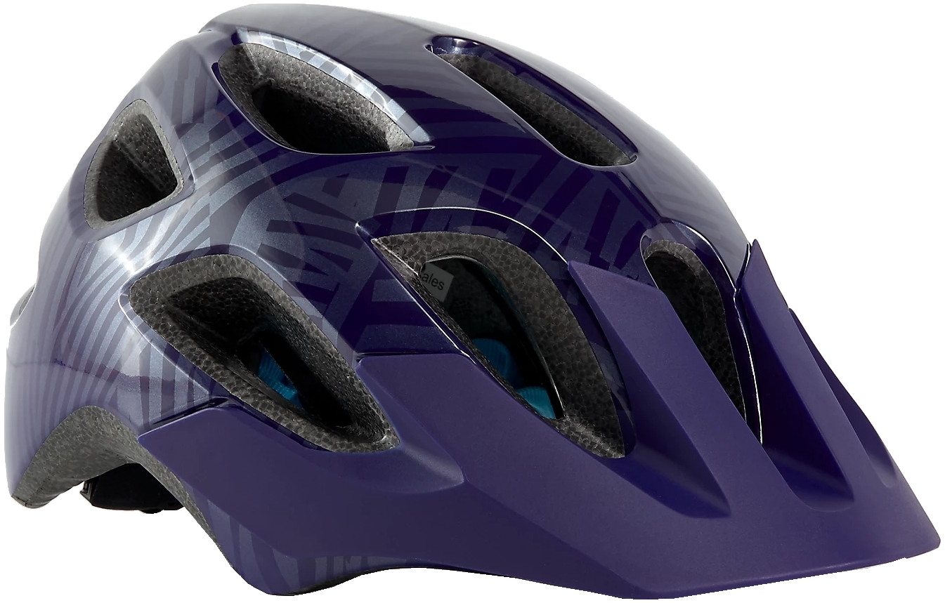 Bontrager Tyro Youth Bike Helmet - purple abyss/azure 50-55