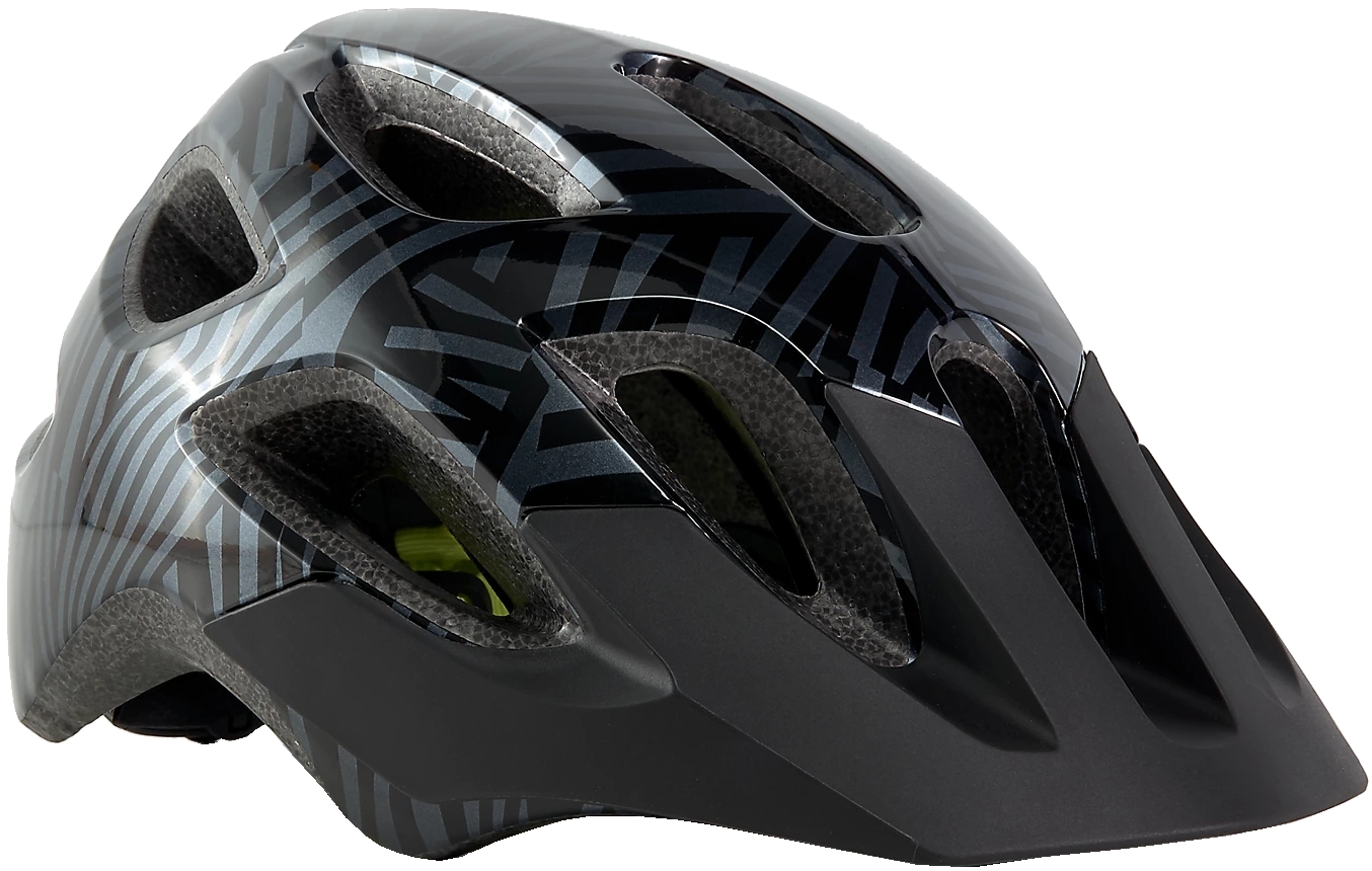 Levně Bontrager Tyro Youth Bike Helmet - black/radioactive Yellow 50-55