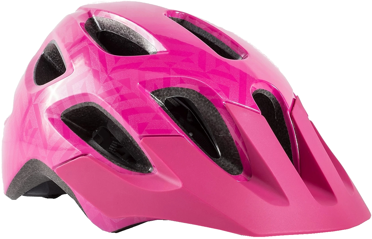 Levně Bontrager Tyro Youth Bike Helmet - flamingo pink 50-55