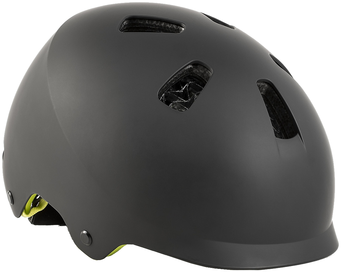 Levně Bontrager Jet WaveCel Children's Bike Helmet - black/volt 48-52
