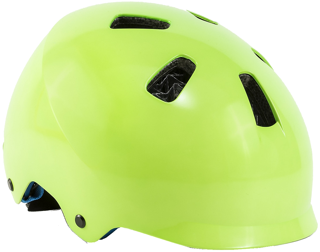 Bontrager Jet WaveCel Children's Bike Helmet - vis green/royal 48-52