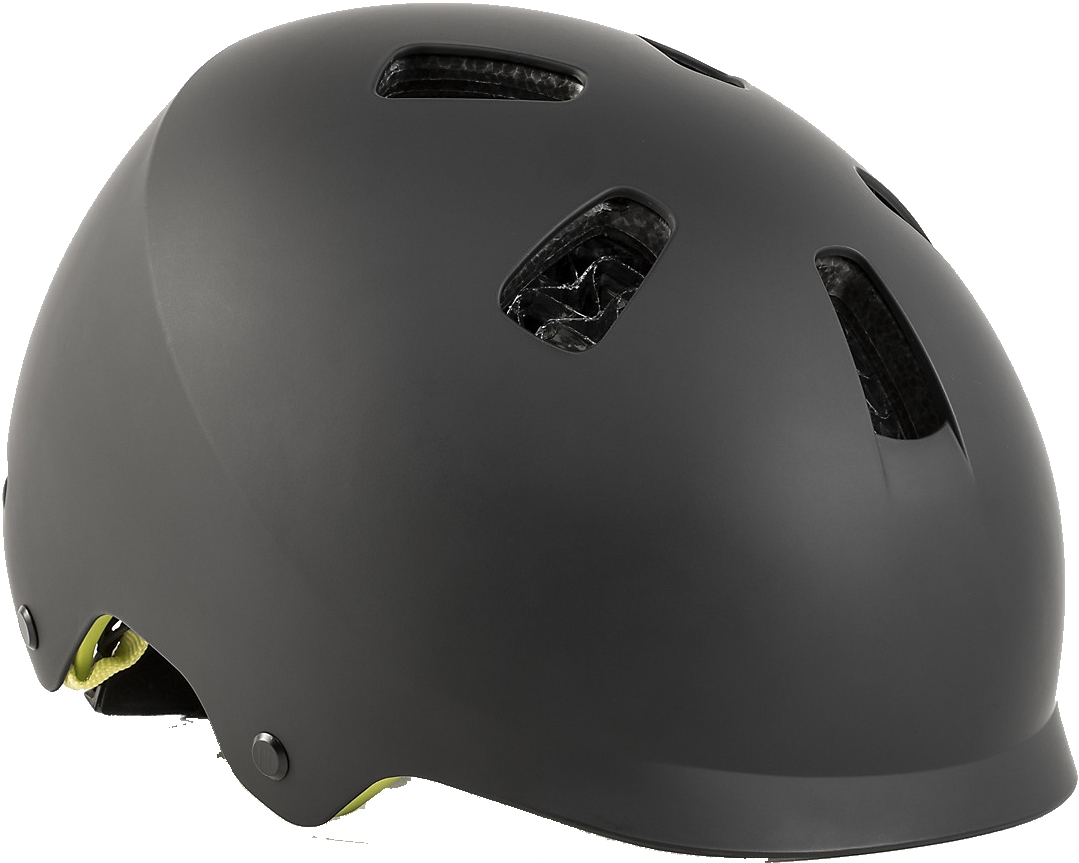 Levně Bontrager Jet WaveCel Youth Bike Helmet - black/volt 50-55