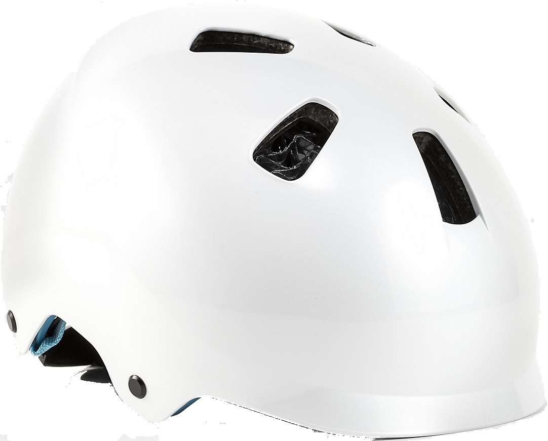 Levně Bontrager Jet WaveCel Youth Bike Helmet - white/azure 50-55