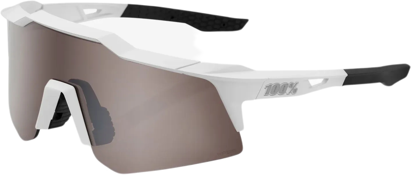 Levně 100% Speedcraft Xs - Matte White - Hiper Silver Mirror Lens