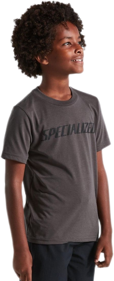 Specialized Youth Wordmark Tee SS - charcoal 117-132