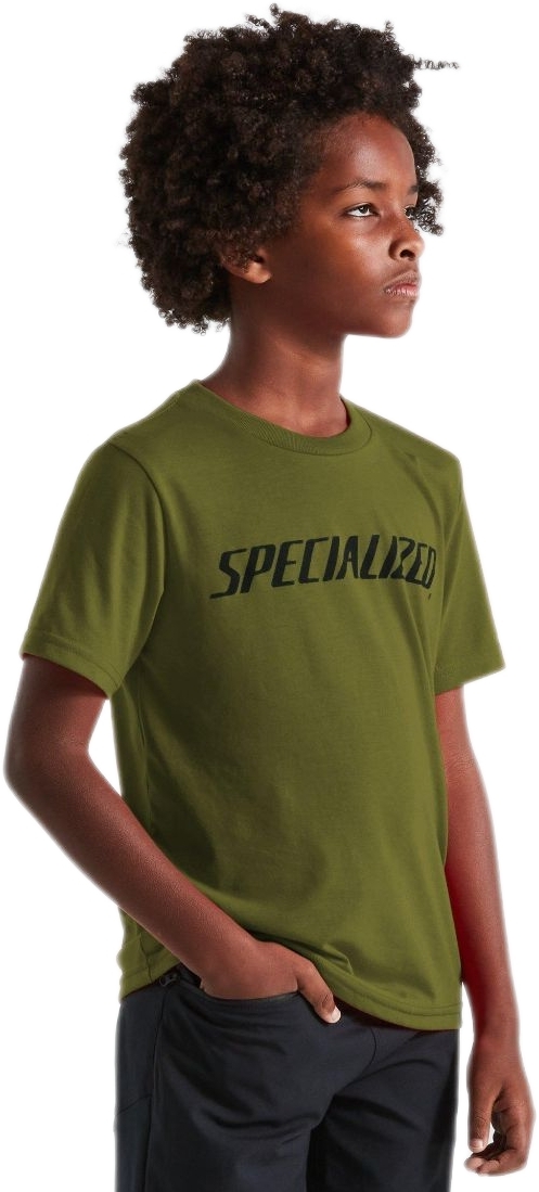 Levně Specialized Youth Wordmark Tee SS - olive green 147-157