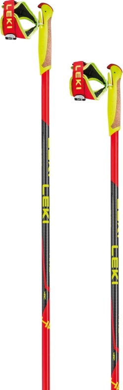 Leki HRC Junior - bright red/black/neon yellow 115