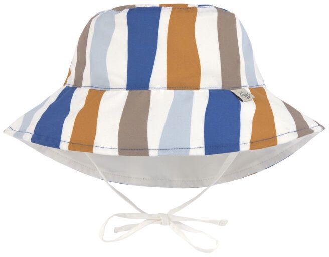 Levně Lassig Sun Protection Bucket Hat waves blue/nature 46-49