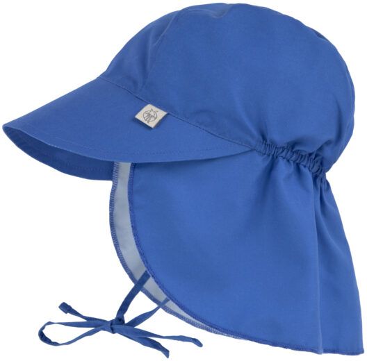 Lassig Sun Protection Flap Hat blue 50-51