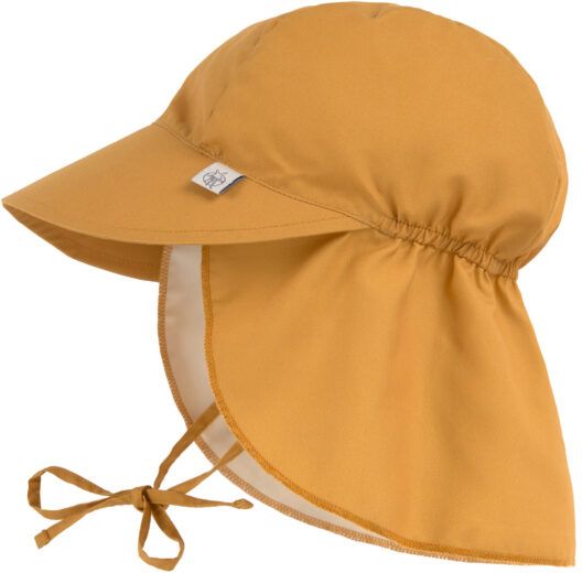 Levně Lassig Sun Protection Flap Hat gold 46-49