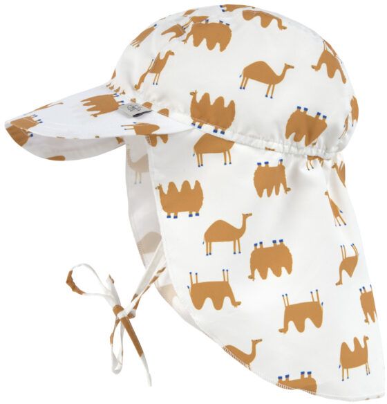 Levně Lassig Sun Protection Flap Hat camel nature 46-49