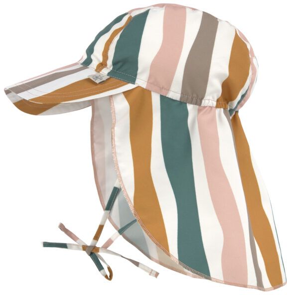 Levně Lassig Sun Protection Flap Hat waves pink/nature 46-49