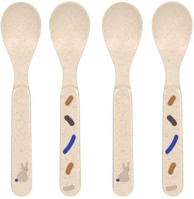 Levně Lassig Spoon Set PP/Cellulose Little Mateys royal blue