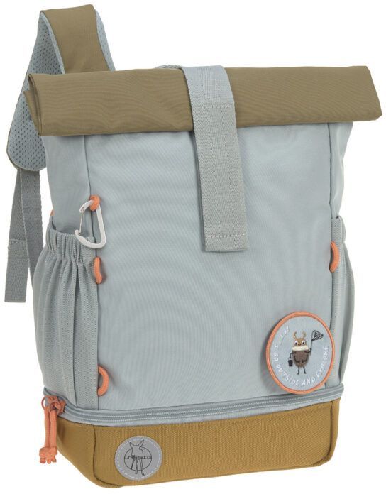 Lassig Mini Rolltop Backpack Nature light blue