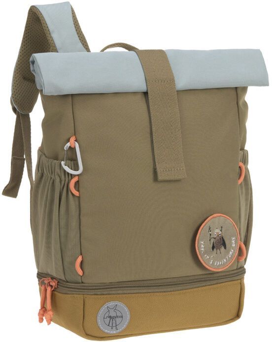 Levně Lassig Mini Rolltop Backpack Nature olive