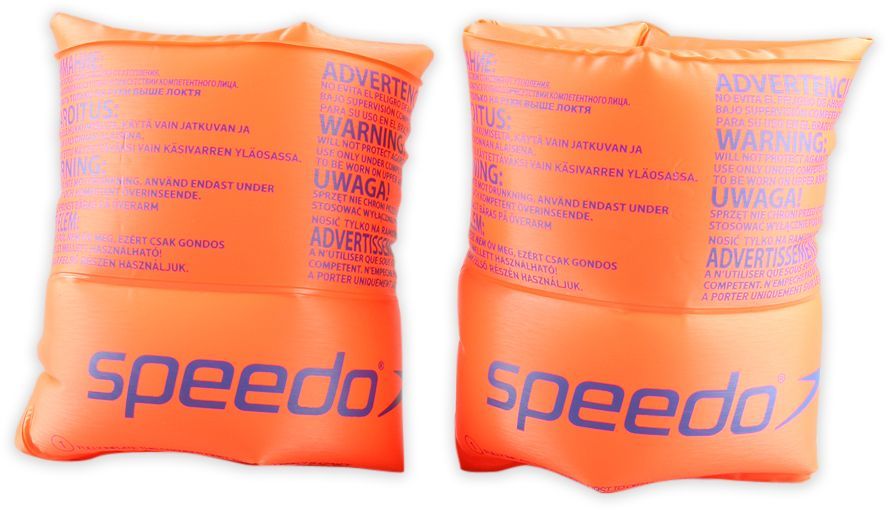 Speedo Roll Up Arm Bands - orange