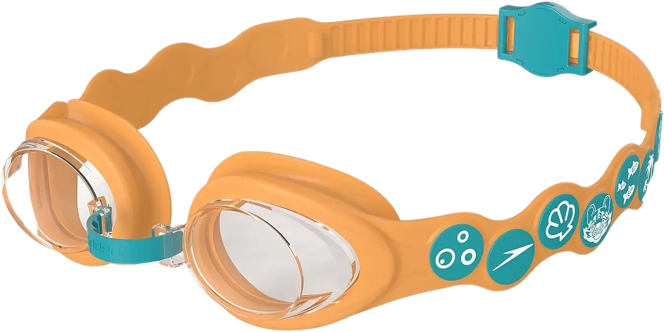 Levně Speedo Infant Spot Goggle - aquarium/aanadi orange/clear