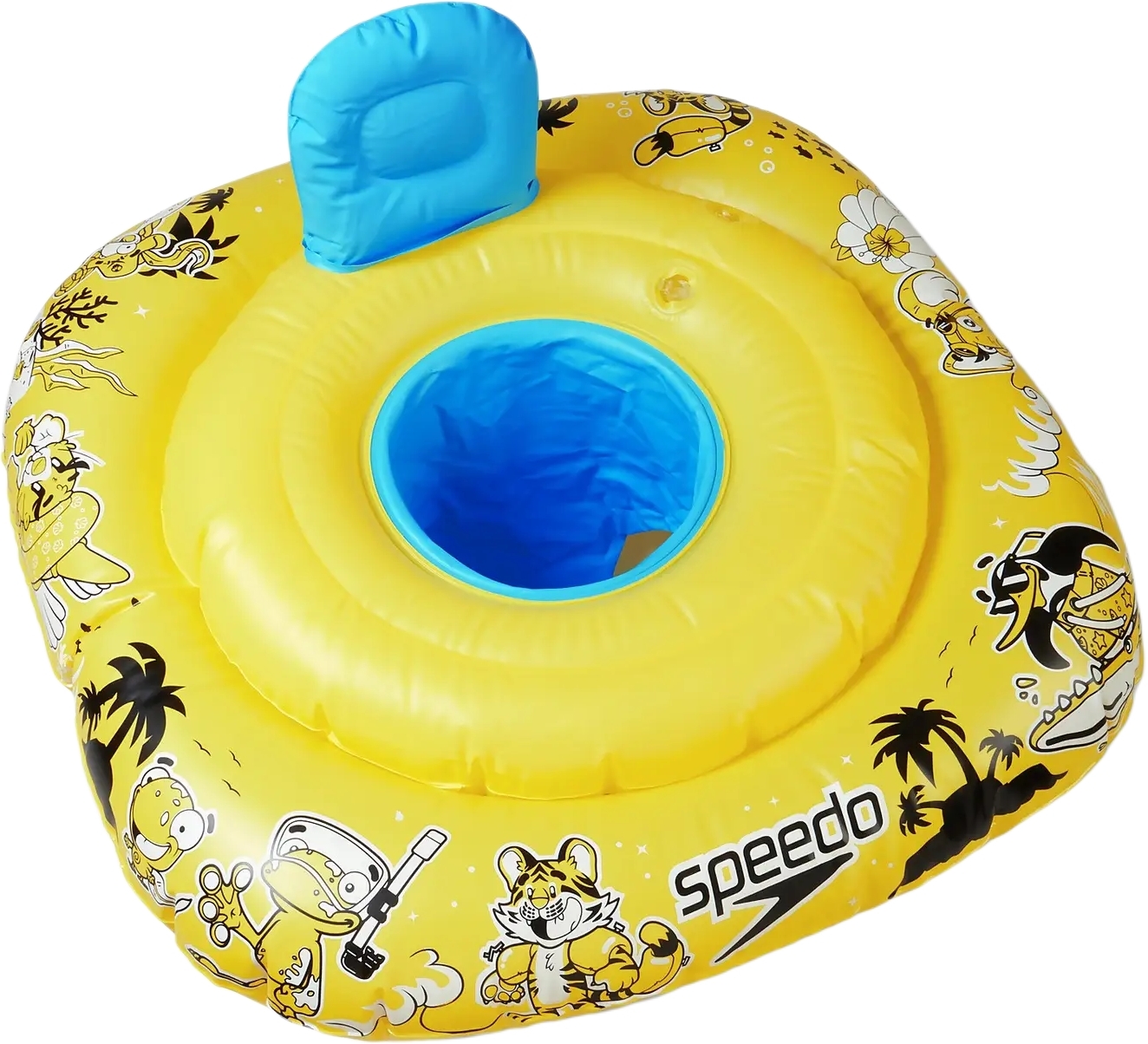 Speedo Learn to Swim Character Swim Seat 0-1 - bright yellow/black/azure blue