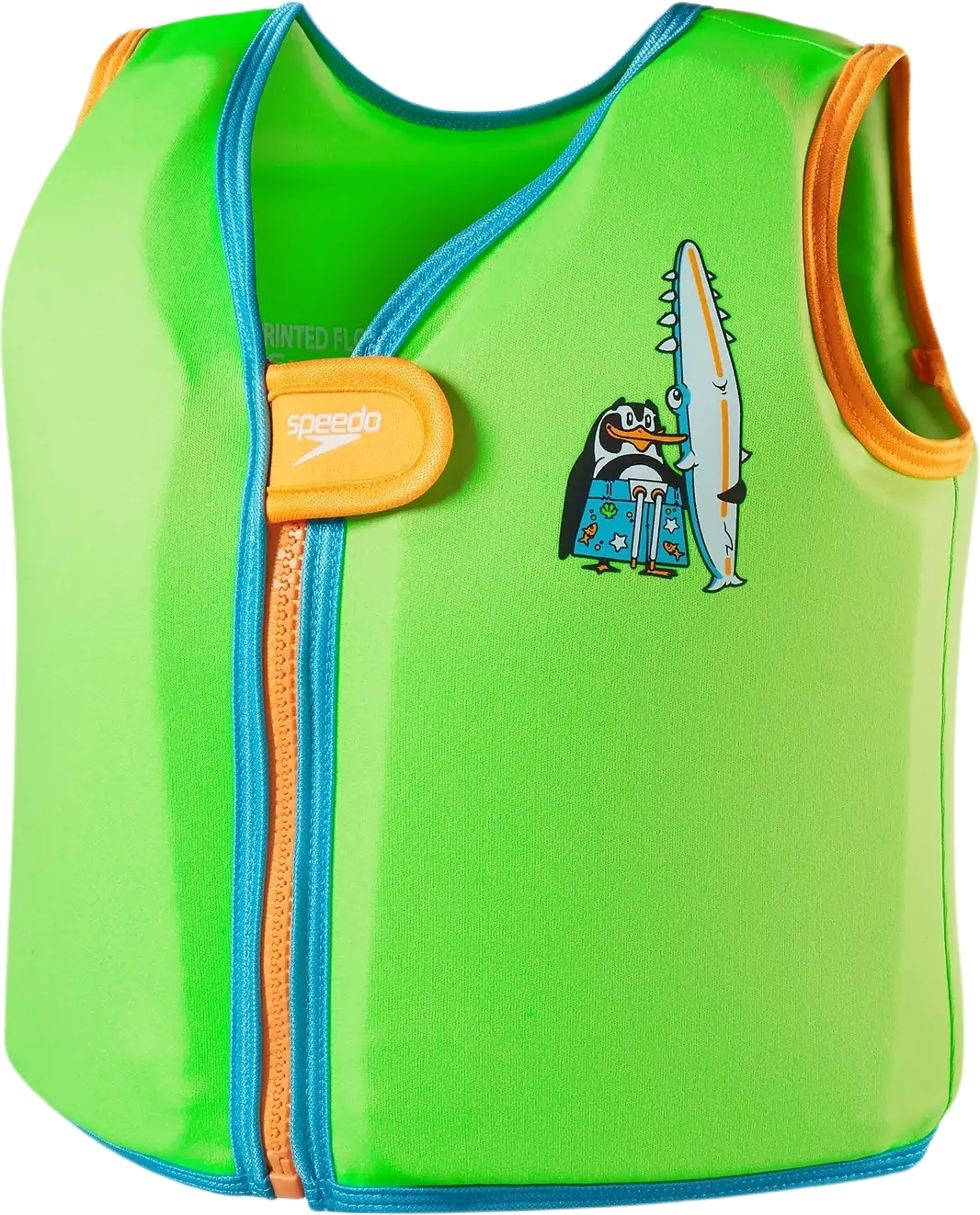 Levně Speedo Learn to Swim Character Printed Float Vest - chima azure blue/fluro green 1-2