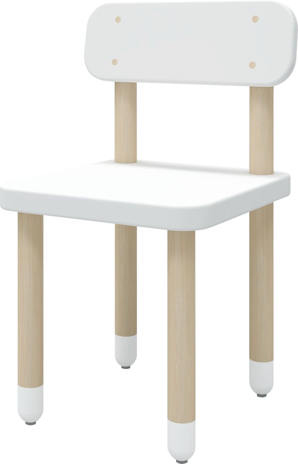 Levně Flexa Židle s opěrkou Flexa - Dots (bílá)