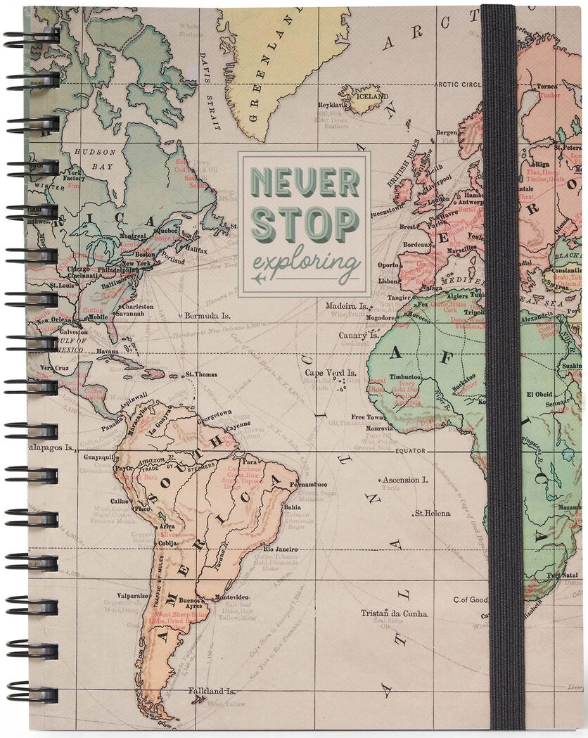 Legami Spiral Notebook - Large Lined - Travel