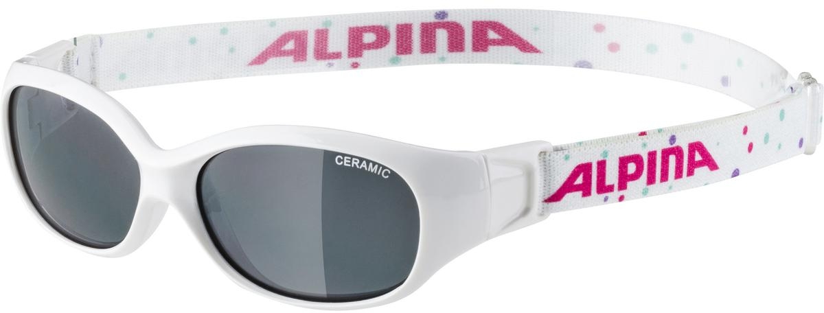 Alpina Sports Flexxy Kids - white/dots gloss