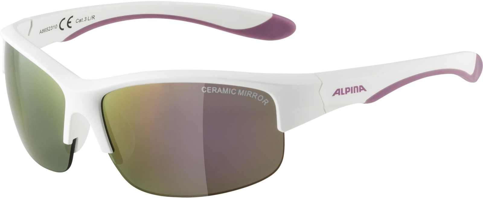 Alpina Flexxy Youth HR - white matt/purple