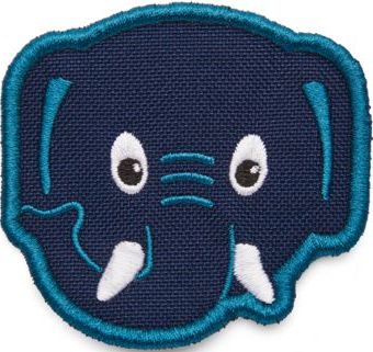 Levně Affenzahn Velcro badge Elephant - blue
