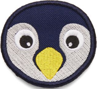 Levně Affenzahn Velcro badge Penguin - blue