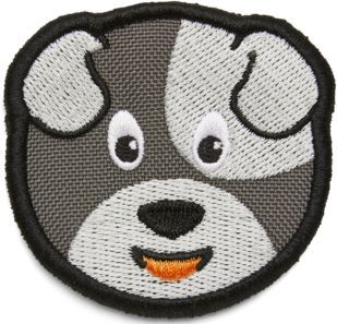 Levně Affenzahn Velcro badge Dog - grey