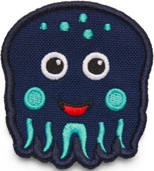 Levně Affenzahn Velcro badge Octopus - blue