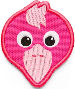 Levně Affenzahn Velcro badge Flamingo - bright pink