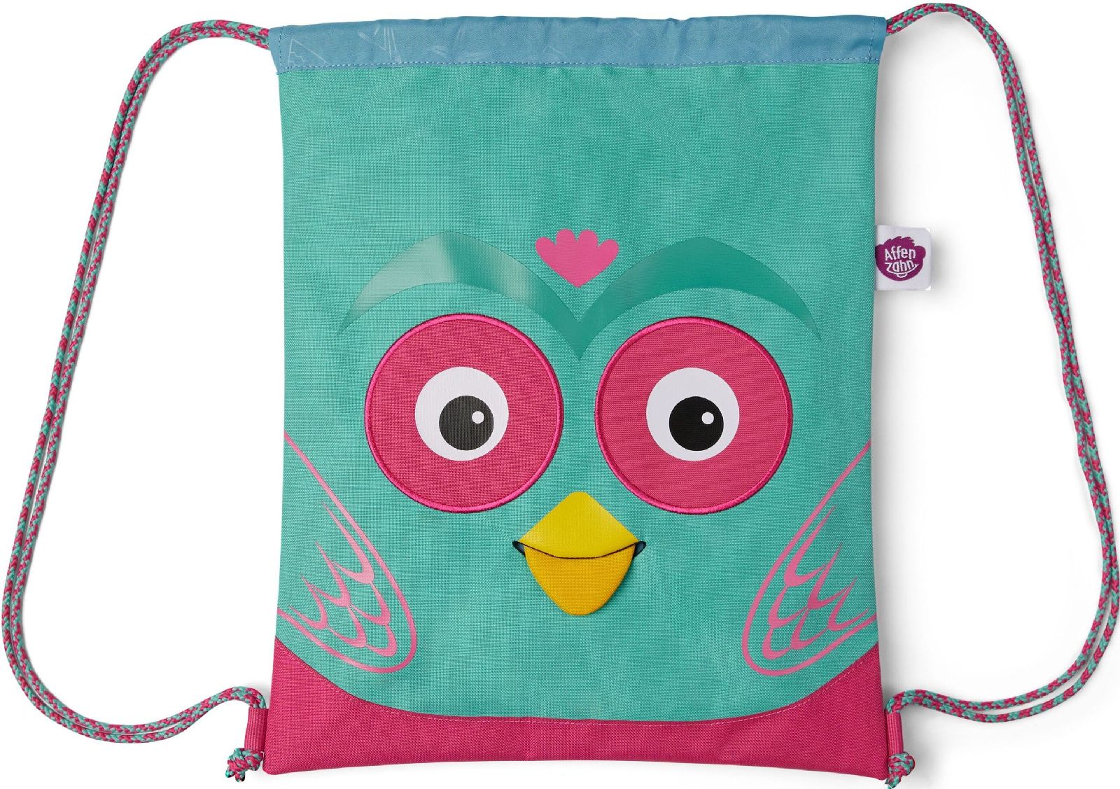 Levně Affenzahn Kids Sportsbag Owl - turquoise