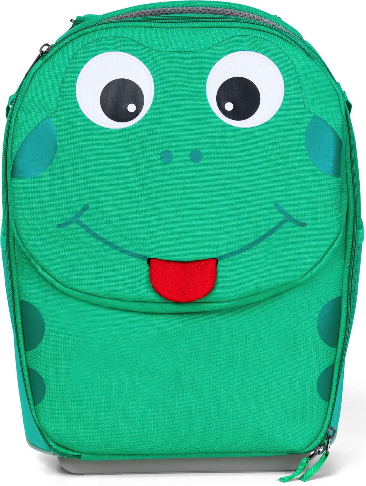 Levně Affenzahn Kids Suitcase Finn Frog - green