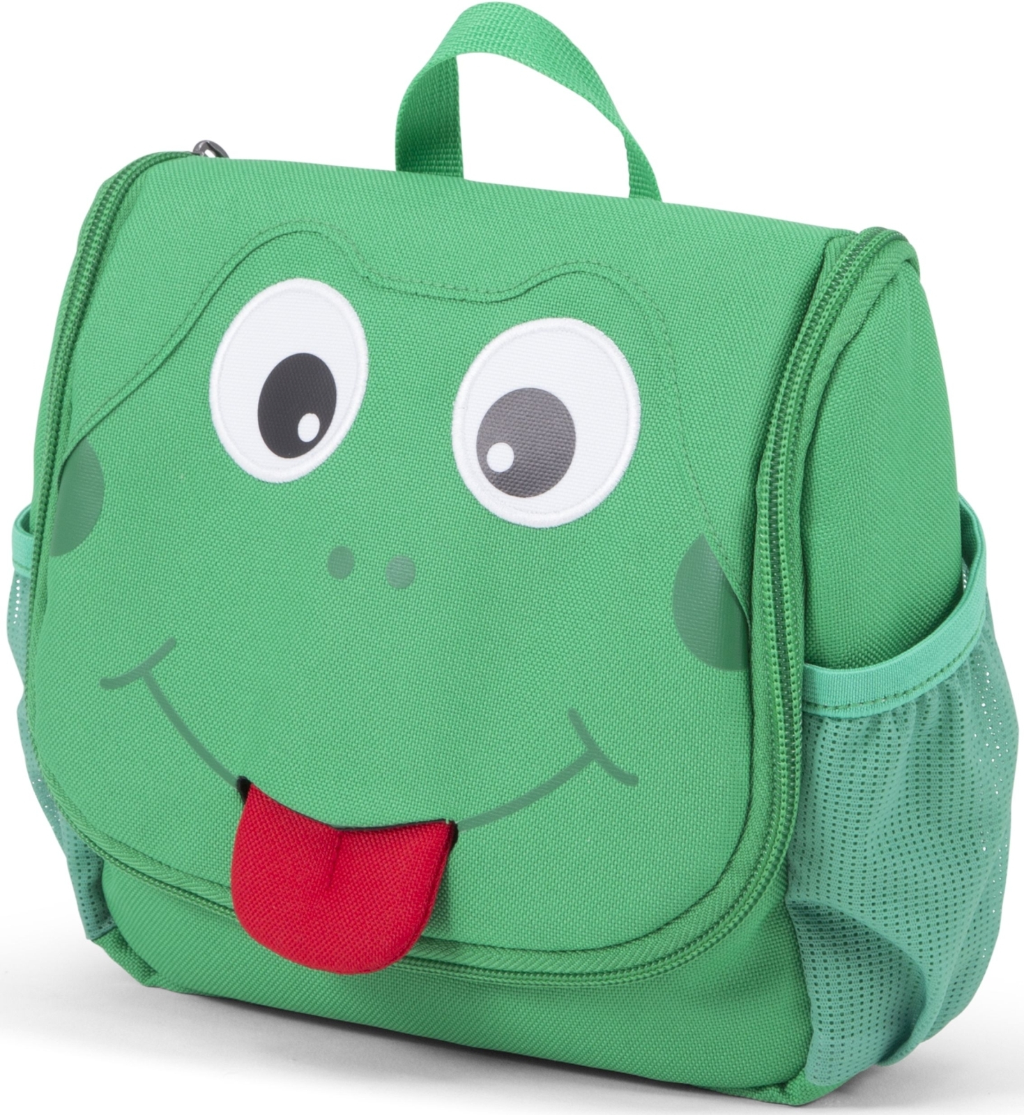 Levně Affenzahn Kids Toiletry Bag Finn Frog - green
